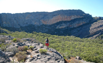 Grey and Green Wall, Mt. Stapylton Amphitheatre, The Grampians, Australia