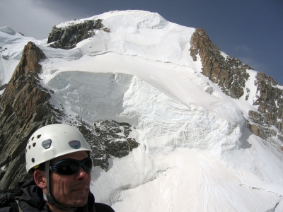 Contamine coulor, North Face Triangle of Mont Blanc du Tacul