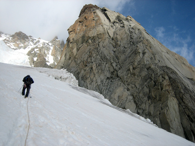 East ridge of Pyramide du Tacul