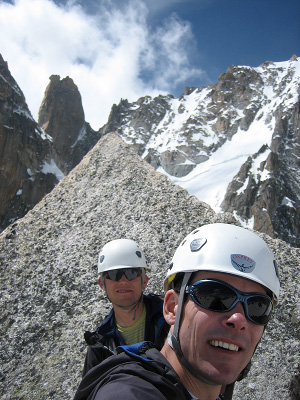 summit of Pyramide du Tacul, Chamonix, France