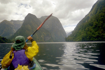 Kayaking in Doubtful Sound, New Zealand