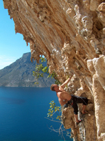 Rock climbing, Kalymnos, Greece