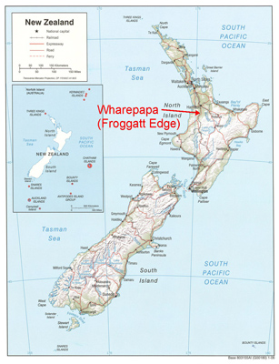 Map of New Zealand