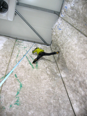The Ice Factor indoor ice climbing wall