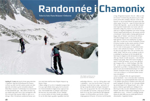 Publication about randonnee in Chamonix, France